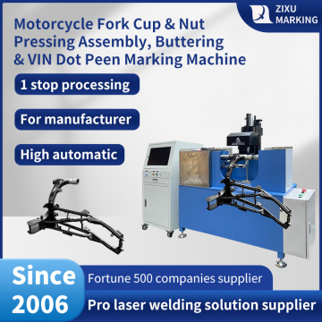 Automatic Motorcycle Frame Ball Marking Machine