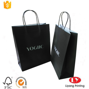 Rigid Black Printed Kraft Paper Packaging Bag