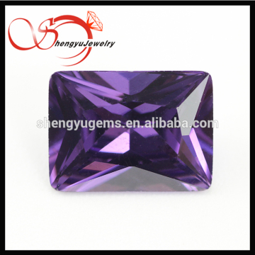 voilet uncut cz gems,cubic zirconia manufacturers for Christmas decoration