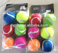 customized logo bulk pet toy tennis balls
