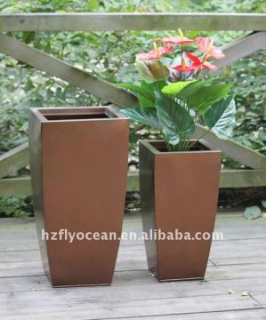 FO-9715 Lacquered Galvanized Flower Container
