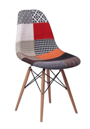 eames dsw patchwork upholstered chair replica