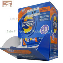 Printed Cardboard Display Boxes , Grocery Store Display Racks