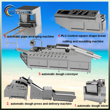 Automatic square steamed bread production line