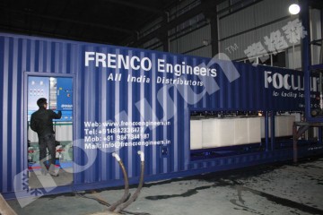 PLC controller automatic18T/day containerized block ice making machine/ice block making machine/block ice machine