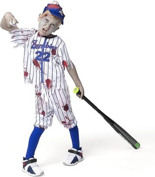Halloween Party Spooktacular Baseball Zombie Costume