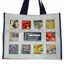 Shopping laminated pp woven bag