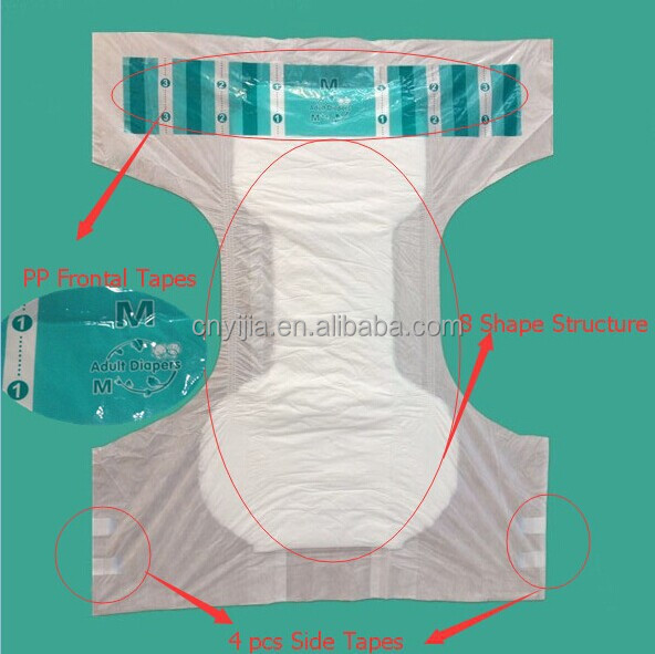 Wetness Indicator Disposable Hospital Adult Diapers