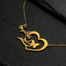 Personalized 18K Gold Plated Stainless Steel Necklaces for Women: Custom Name Necklaces