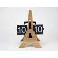 Magnificent 3D Eiffel-Tower-Form-Flip-Uhr