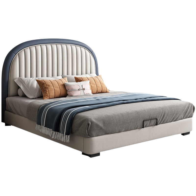 Antislip Vertical Stripe Head Children's Beds