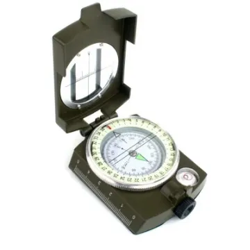 Professional Outdoor Metal Tactical Compass Alloy Us Type Multifunctional Pocket Compass
