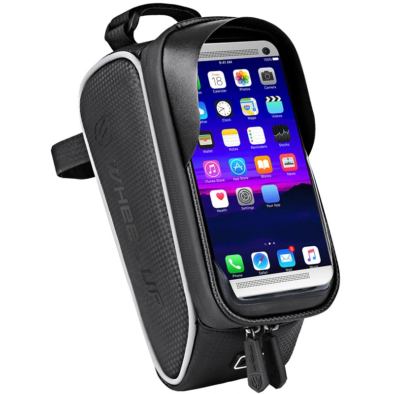 Custom Touch Screen Phone Case Storage Bike Frame Bag Bicycle Phone Mount Handlebars Bags