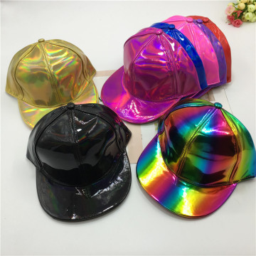 Candy Baseball Cap Baseball Cap aus PU-Laserleder