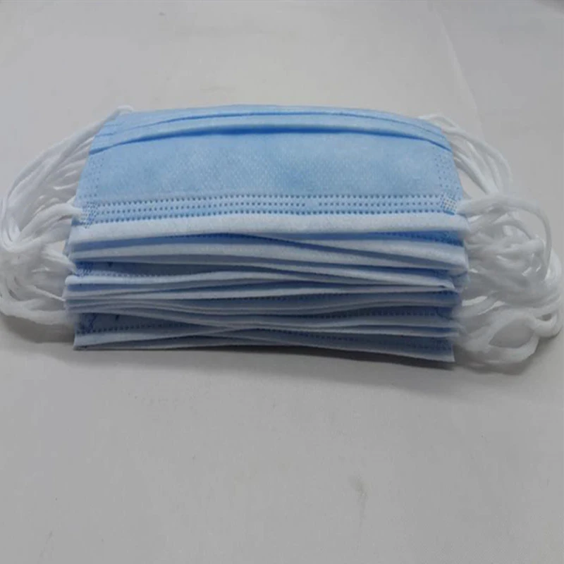Non-Woven Dust Protective Hypoallergenic Earloop 3 Ply Face Mask Manufacture Disposable Face Mask