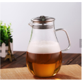 Eco friendly custom New Design Good Price Water Pitcher glass jug with 304 stainless steel lid