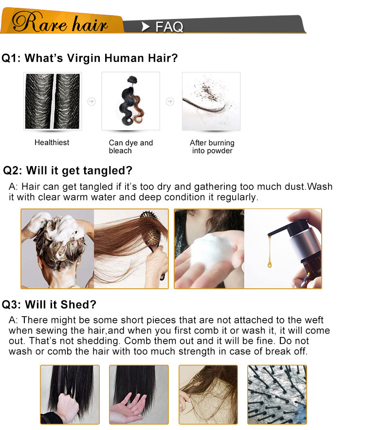 Brazilian Virgin Human Hair Bundles With Lace Frontal Closure 10A Grade Virgin Unprocessed