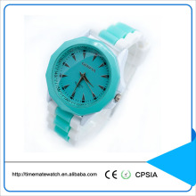 Wholesale Simple Geneva Quartz watch Fashion wrist watch with silicone strap