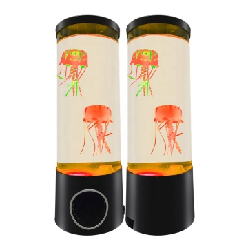 Rechargeable Wireless Speaker Jellyfish Lava Lamp: Color-Changing Mood Lamp