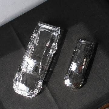 Elegant Home Decor Crystal Glass Car Model