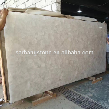 Translucent Luxury Crystal White Quartz Semiprecious Stone