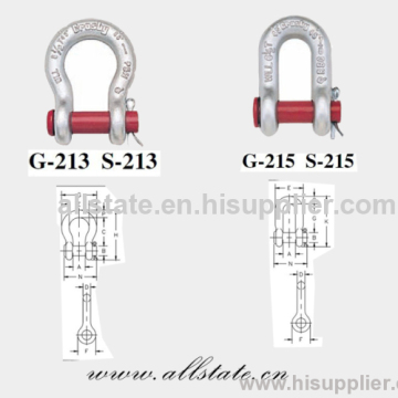 Stainless Steel Screw Pin Bow Shackle 