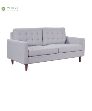 Cafe&Home Use Wood Legs Fabric Double Sofa