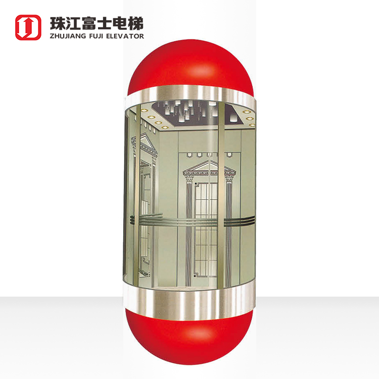 ZhuJiangFuji Factory Hot Sale & High Quality Residential Panoramic Elevator With Long-term Service