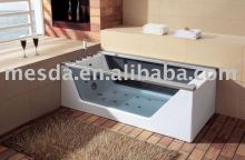 glass panel massage bathtub