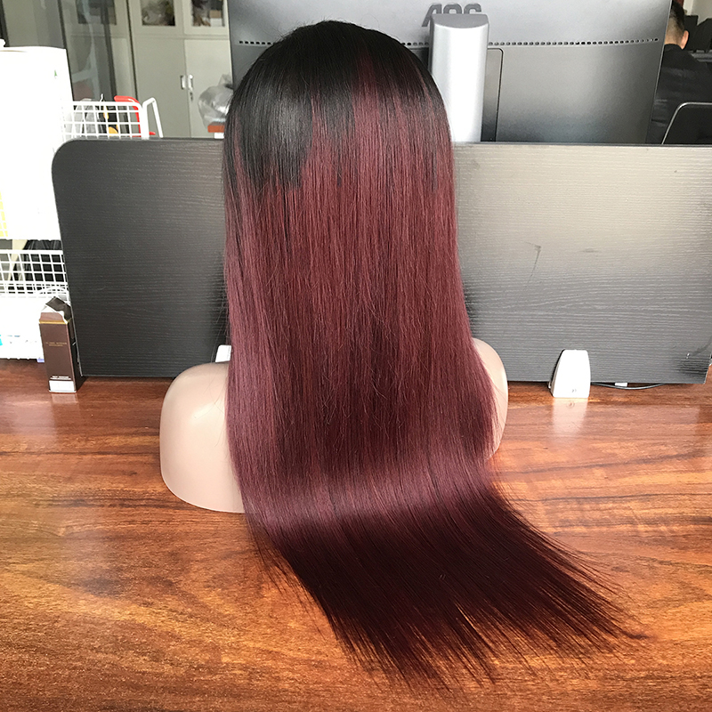 Xuchang indian raw hair vendors, aliexpress online shopping 1b/4/27 colored lace wigs