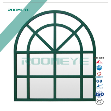 Aluminum good quality arched round aluminum bow window