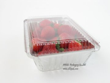 aluminum foil container with plastic lid