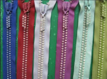 all kinds of fashion diamond zipper for closing & shoes & bags