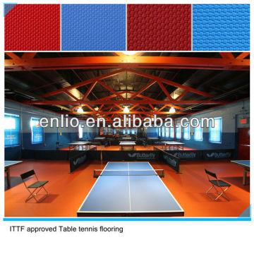 Suelo de tenis de mesa profesional aprobado por la ITTF