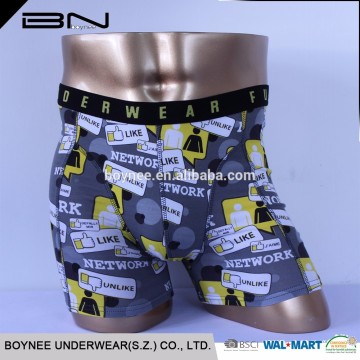 New design fashion cotton micro man underwear boxer , mature boxer