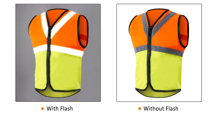 Hi vis security reflective safety vests customised vest short