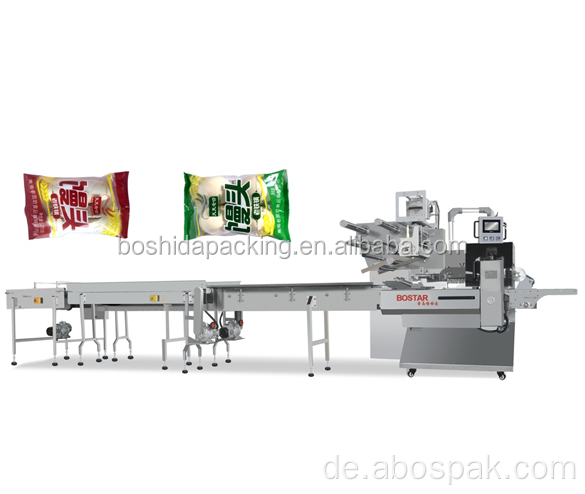 Automatische horizontale Kissenbeutelverpackungsmaschine für Knödel