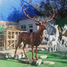High quality resin elk sculpture fiberglass moose statue