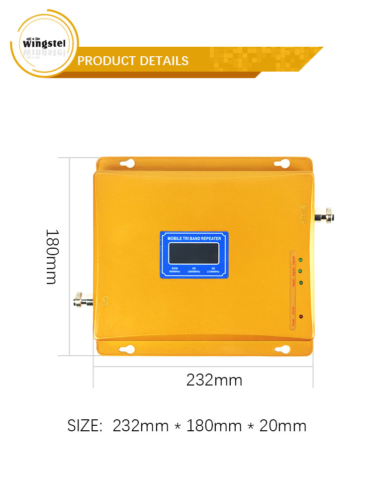 900mhz Gold GSM980 set cell phone enhancer lte 4g signal booster repeater amplifier indoor