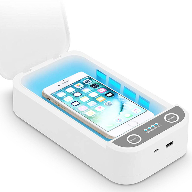 Wireless Charger Telepon UV Cahaya Sterilizer Box