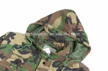 U.K. Troops Military Woodland Camouflage Winproof Combat Coat