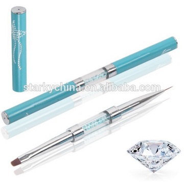 Nail Art Liner Brush Transparent Rhinestone inside Plastic Detailing Brush