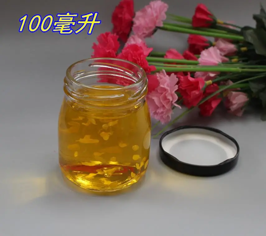 Hot Sell Glass Honey Pickles Jam Beans Sesame Grain Jar for Daily Useful.