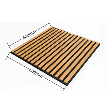 600x600x21mm Decorative Slatted Acoustic Wall Panels
