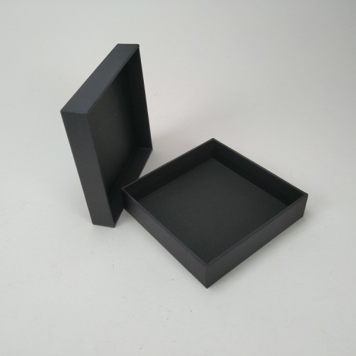 Embalaje de caja de regalo negro de montaña rusa personalizada para posavasos