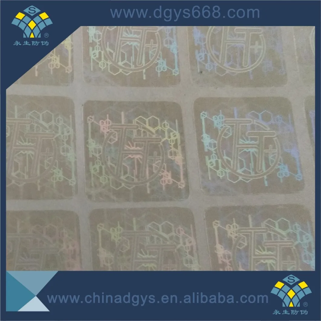 Custom 3D Hologram Overylay Limination DOT Matrix with Barcode