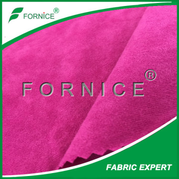 manufacture China 100 poly dark red velvet upholstery fabric