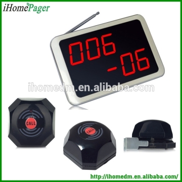 Restaurant hambury type alarm buzzer attendant paging system