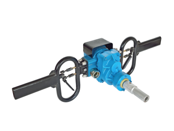 Mining handheld jack rail drilling