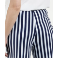 Pantaloni a gamba larga con stampa a righe casual da donna